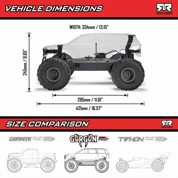 Arrma Gorgon RTA Assembly Kit