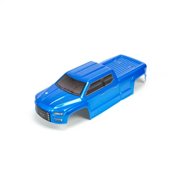 Arrma Big Rock Crew Cab Pre Painted + Decaled Trimmed Bodyshell - Blue