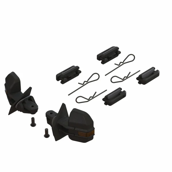 Wing mirror and door handle set