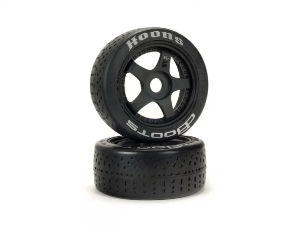 DBoots Hoons 42/100 2.9 Silver Belted Tyres on 5-Spoke 17mm Hex Wheels (2)