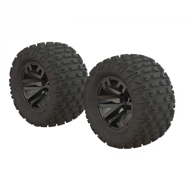 Dboots Fortress MT Tire Set Glued Gun Metal (2)