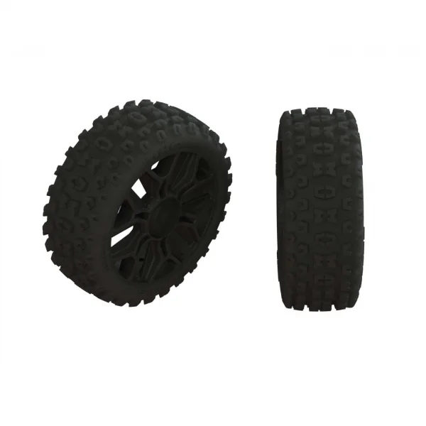 Dboots 2HO Tire Set Glued Gun Metal (2)