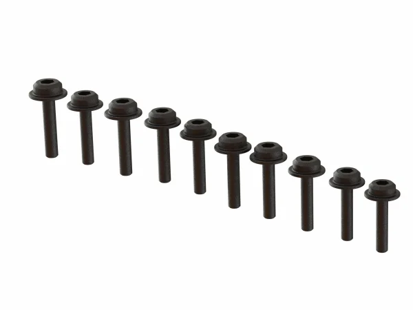 Flanged Cap Head Screw M2x12mm (10)