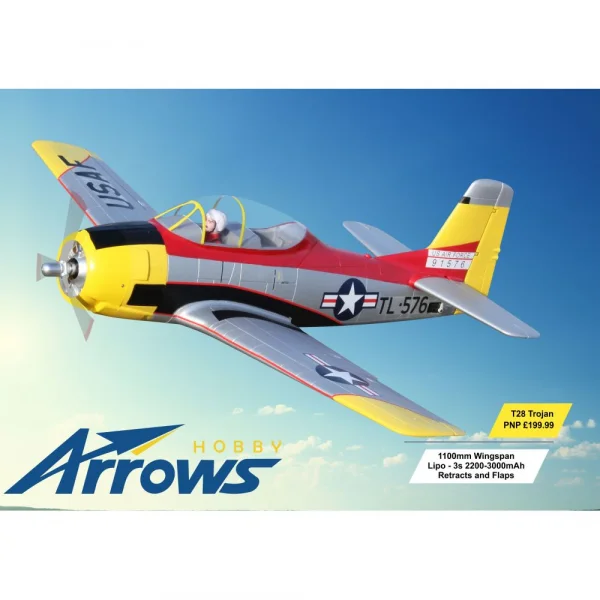 Arrows Hobby T-28 Trojan PNP with Retracts (1100mm)