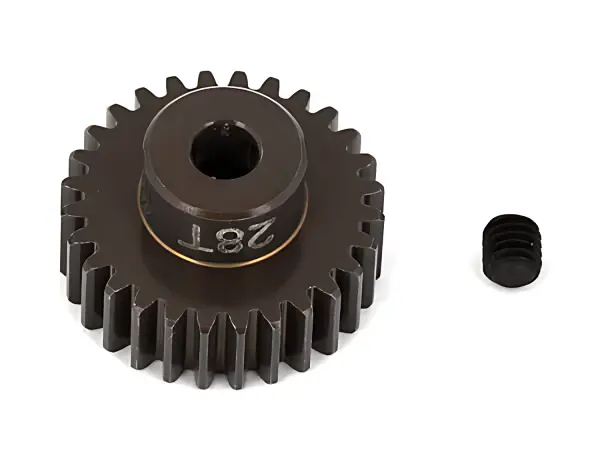 Associated Factory Team Aluminium Pinion Gear - 28T 48DP - 3.2mm Shaft