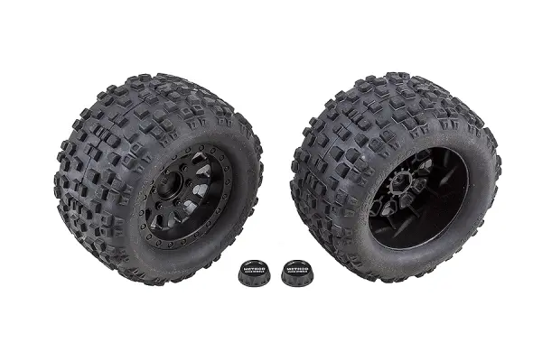 Team Associated Rival MT10 Black Method Wheels/Tyres Mounted — image 2 of 2
