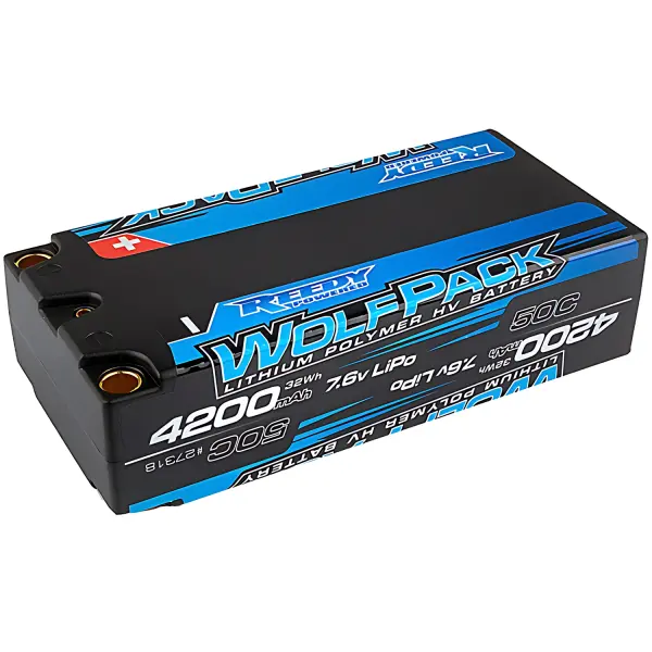 Reedy Wolfpack HV -Lipo 4200mAh 50C 7.6V Lipo Shorty Battery