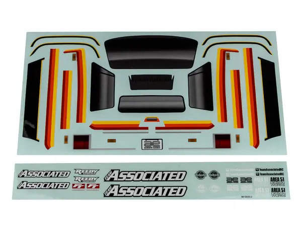 Team Associated MT12 Decal Sheet — image 2 of 2
