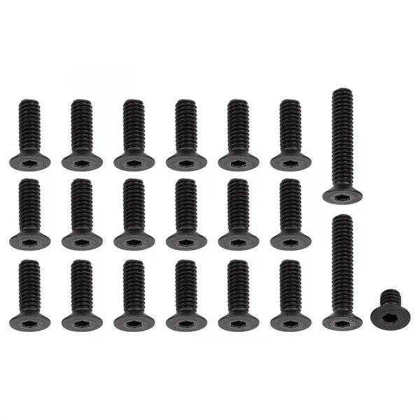 Team Associated RC10CC 8/32 Screw Set Black