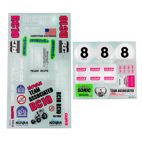 Team Associated RC10 BK Decal Sheet