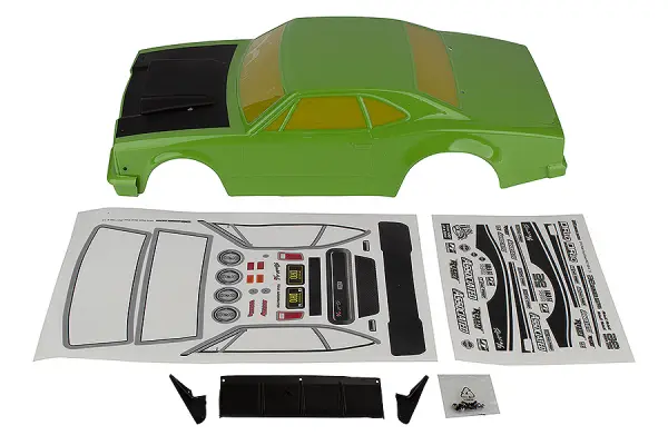 Team Associated DR10 Reakt Drag Body Shell Green &mdash; image 2 of 2