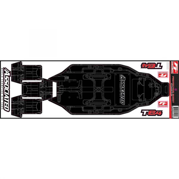 Team Associated T6.4 FT Chassis Protective Sheet Printed