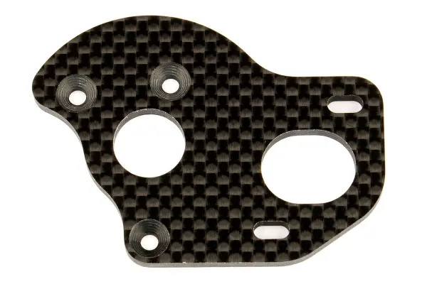 Team Associated FT Laydown/ Layback Motor Plate Graphite — image 2 of 2