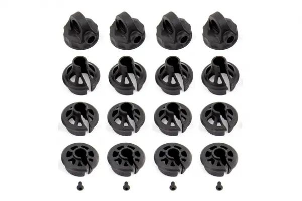 Team Associated B6.1 Shock Caps And Spring Cups — image 2 of 2
