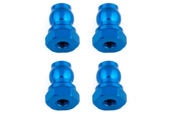 Team Associated Shock Bushings 10 mm Blue Aluminium &mdash; image 2 of 2