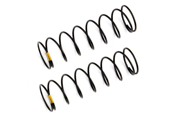 Team Associated Rear Shock Springs Yellow 2.30 LB/In L61mm — image 2 of 2