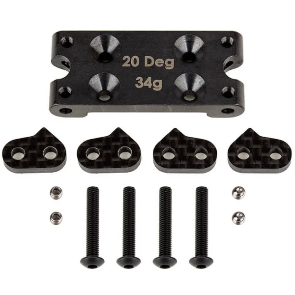 Team Associated B6.3 FT Steel Bulkhead 20 Degree