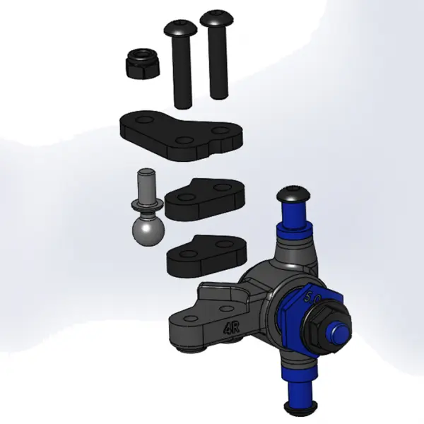 Team Associated B6.3 FT Steel Bulkhead 20 Degree — image 3 of 3