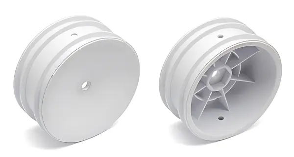 Associated Buggy Front Wheel - Hex - White — image 1 of 2