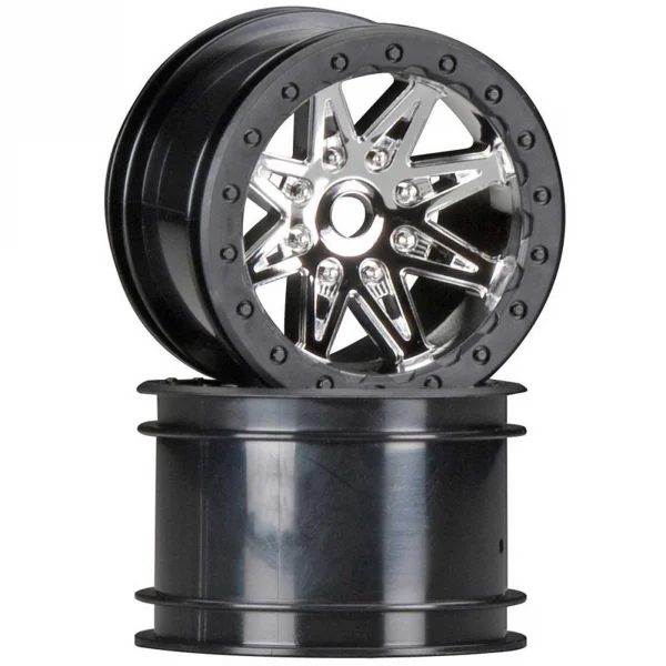 Axial 2.2 Raceline Renegade Wheels - 41mm Wide (Chrome) (2)