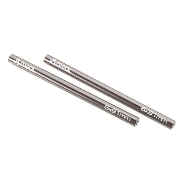 Axial Threaded Aluminium Pipe 6x91mm - Grey (2)