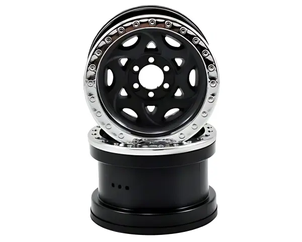 Axial 2.2 Walker Evans Wheels - IFD Wheels - Chrome/Black(2) — image 1 of 5