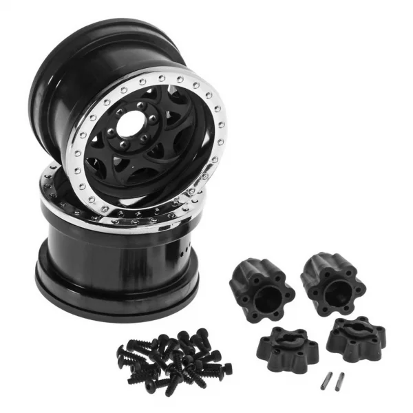 Axial 2.2 Walker Evans Wheels - IFD Wheels - Chrome/Black(2)