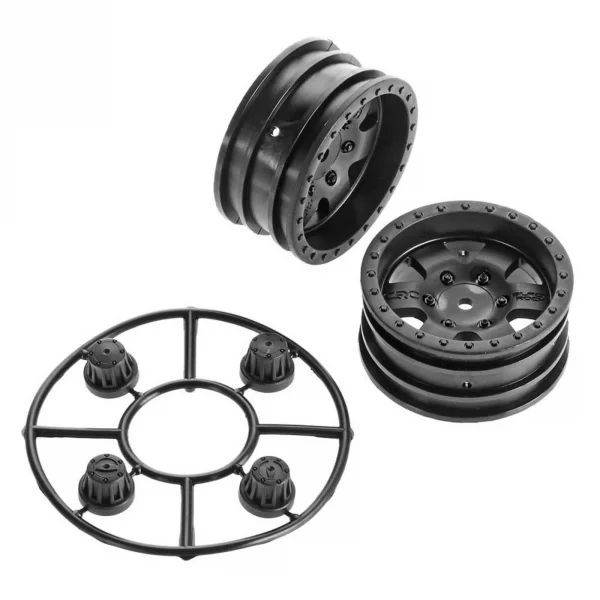 Axial 1.9 Black Rock CRC Wheels - Black (2)