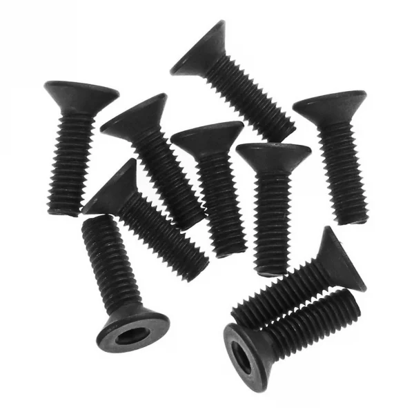 Axial M3x10mm Hex Socket Flat Head (Black) (10)