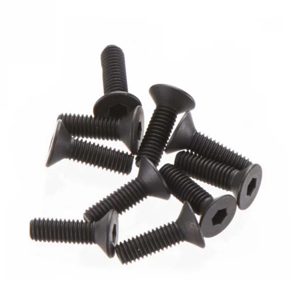 Axial M3x10mm Hex Socket Countersink Screws (Black) (10)