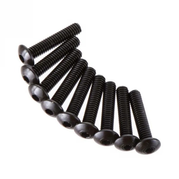 Axial M2.6x12mm Hex Socket Button Head (Black) (10)