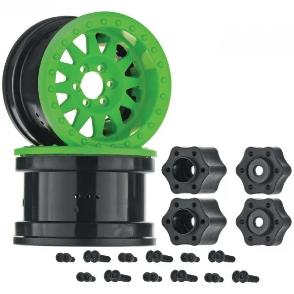 Axial 2.2 Method Beadlock Wheels - IFD Wheels - Green (2)