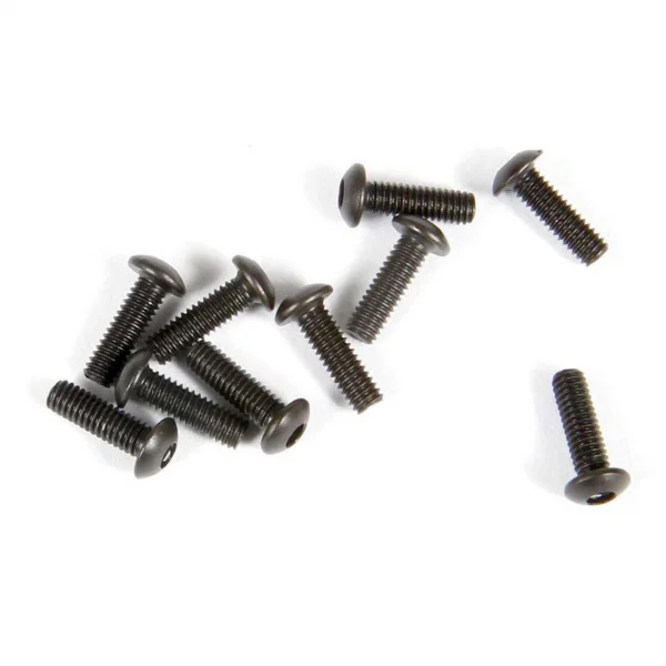 Axial M2.6x8mm Hex Socket Button Head (Black) (10)