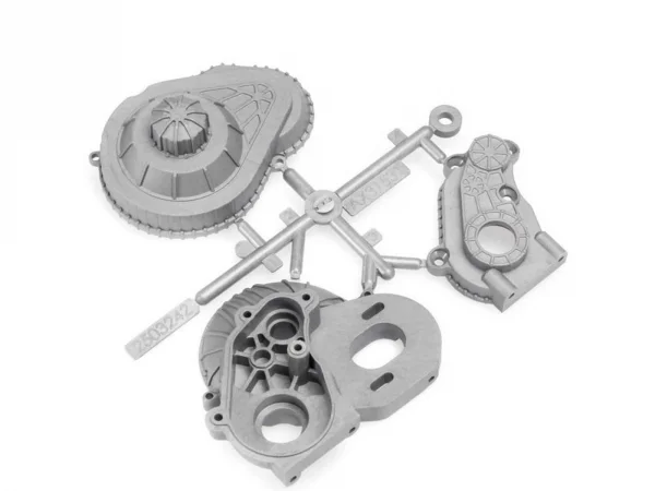 Axial LCX Transmission Case (Silver)