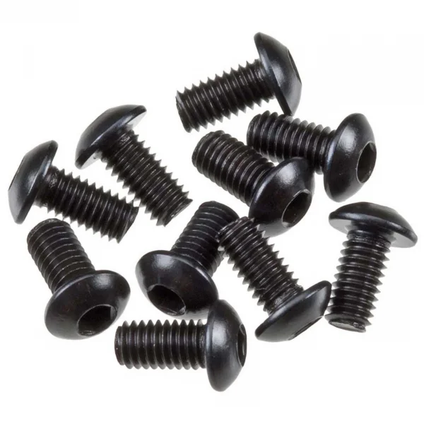 Axial M3x6mm Hex Socket Button Head (Black) (10)