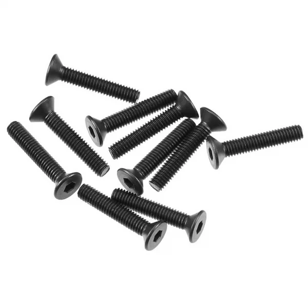 Axial M3x16mm Hex Socket Flat Head (Black) (10)