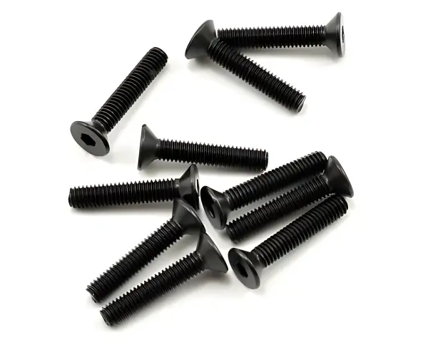 Axial M3x16mm Hex Socket Flat Head (Black) (10) — image 1 of 3