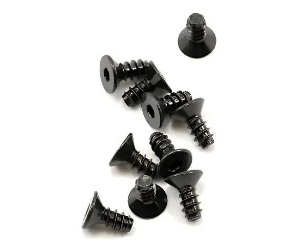 Axial M2.6x6mm Hex Socket Tapping Flat Head (Black) (10) — image 1 of 3
