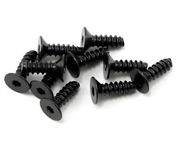 Axial M2.6x8mm Hex Socket Tapping Flat Head (Black) (10) — image 1 of 3