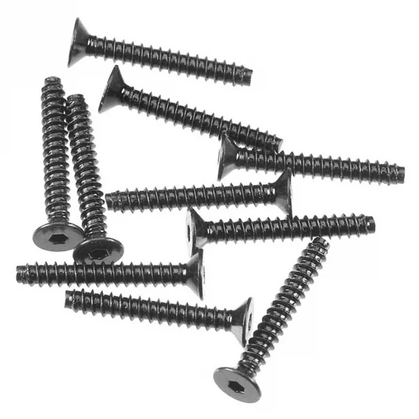 Axial M2.6x18mm Hex Socket Tapping Flat Head (Black) (10)