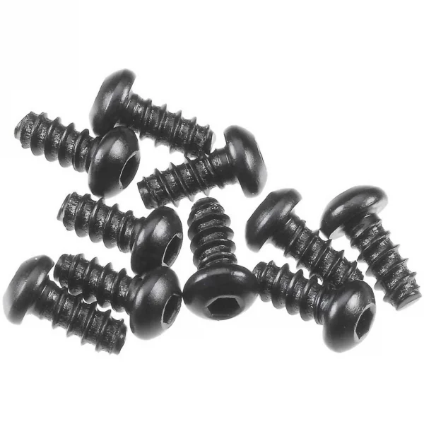 Axial M2.6x6mm Hex Socket Tapping Button Head (Black) (10)
