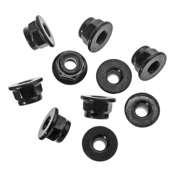 Axial M4 Nylon Locking Flanged Hex Nut (Black) (10)