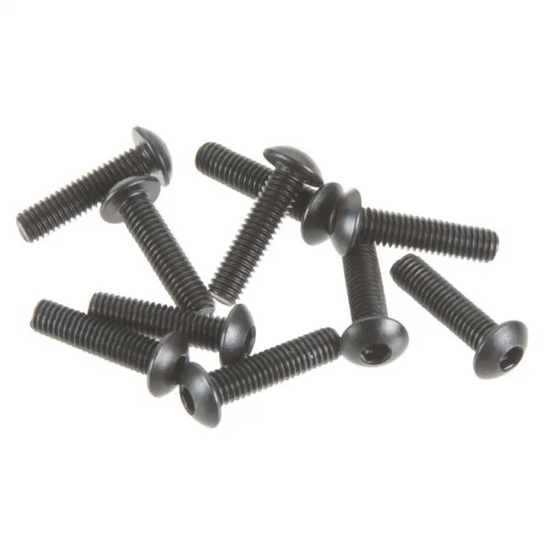 Axial Hex Socket Button Head M3X12mm Black (6)