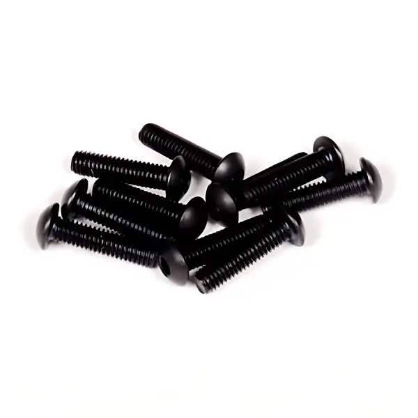 Axial Hex Socket Button Head M3X12mm Black (6) — image 1 of 2