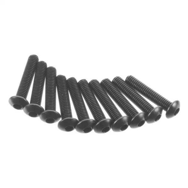 Axial M3x15MM Hex Socket Button Head (Black) (10)