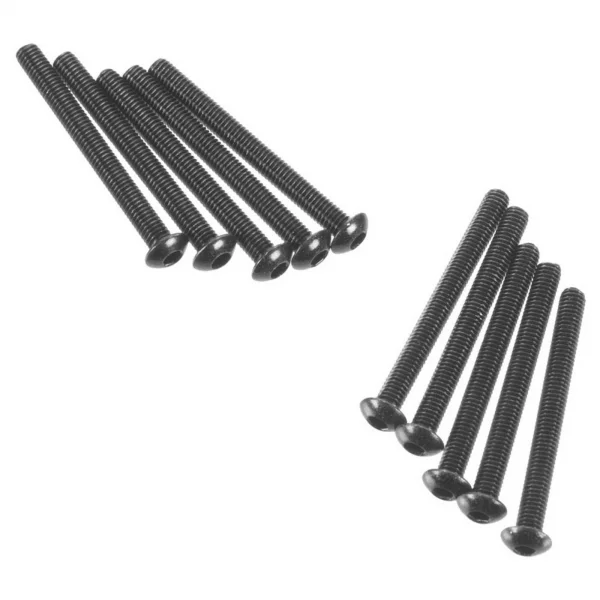 Axial M3x30mm Hex Socket Button Head (Black) (10)