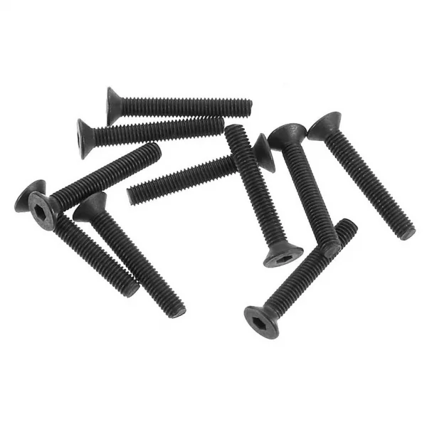 Axial M3x20mm Hex Socket Flat Head - Black (10)