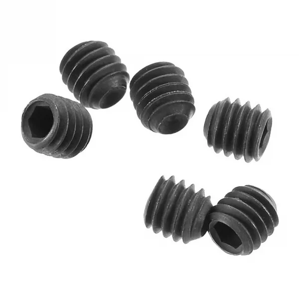 Axial M4x4mm Set Screw (Black) (6pcs.)