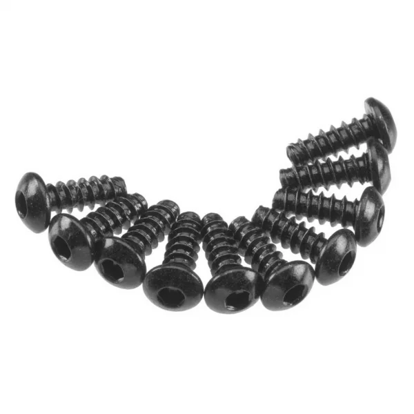 Axial M3x8mm Hex Socket Tapping Button Head (Black) (10)
