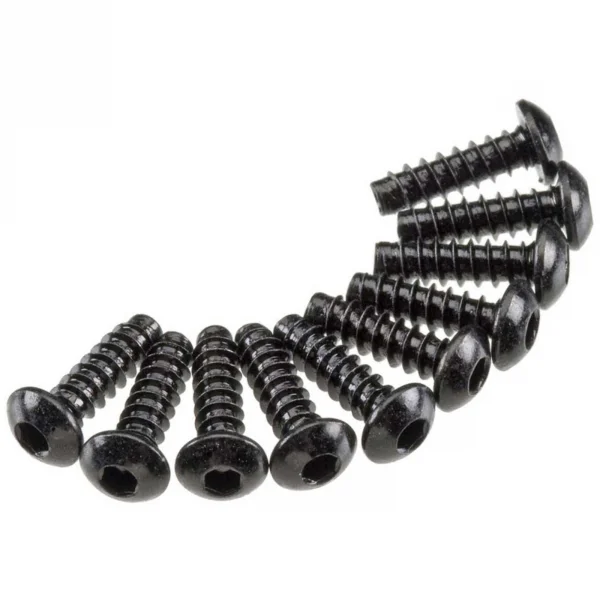 Axial M3x10mm Hex Socket Tapping Button Head (Black) (10)